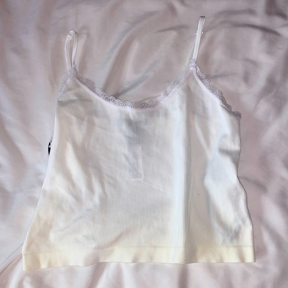 NWOT White Laced Tank